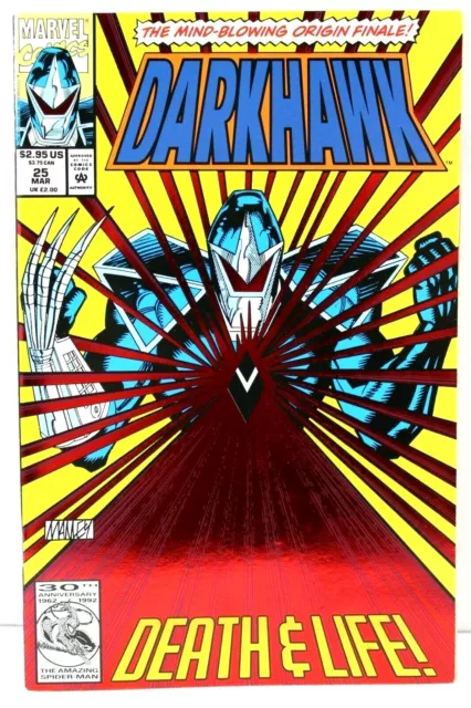 Darkhawk #25 Death & Life Origin Finale 1993 Comic Marvel Comics F-
