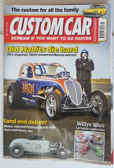 Custom Car Magazine July 2016 Classics Hot Rods Ford Pop  Free Quick Postage