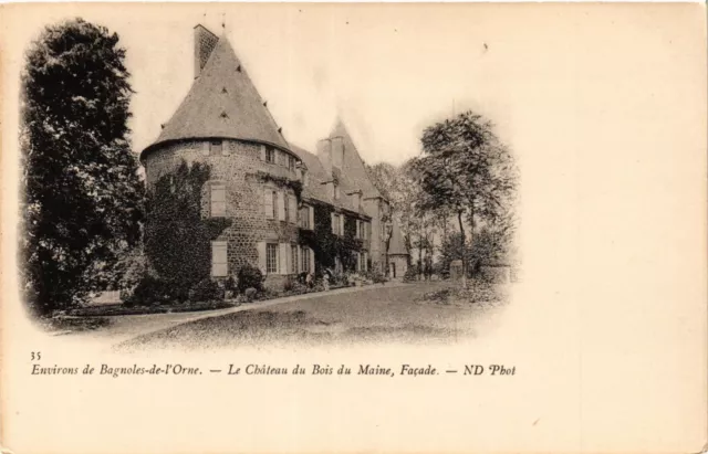 CPA AK Env. de BAGNOLES-de-l'ORNE - Le Chateau du Bois du Maine Facade (435218)