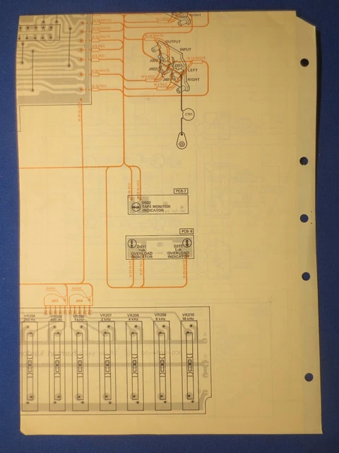 HARMAN KARDON EQ7 Schematic Wiring Diagram Factory Original The Real