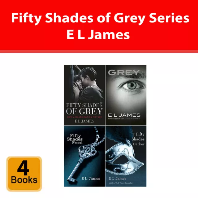 Fifty Shades of Grey Series E L James 4 Books Collection Set Paperback NEW