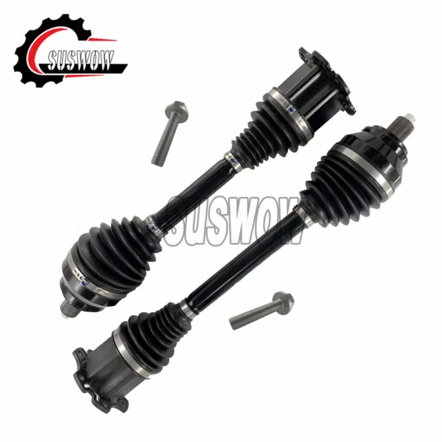 Pair Front CV Axle Drive Shaft Left Right Pair Bentley Continental 2003-2012 NEW 2