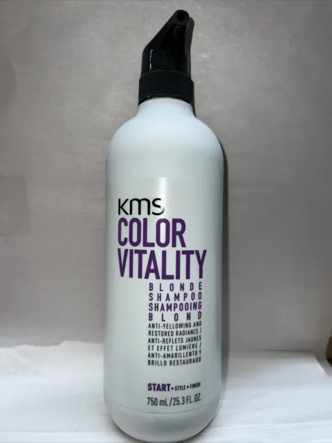 KMS Color Vitality Blonde Shampoo 25.3oz/750ml **BRAND NEW, FRESH & AUTHENTIC**