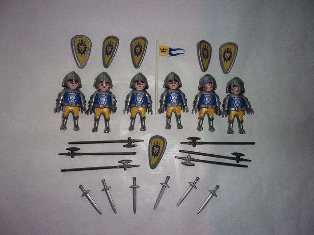 Playmobil Chevalier Doré Du Lion Bleu - Figurine Moyen-Âge L4211/4430, Occasion