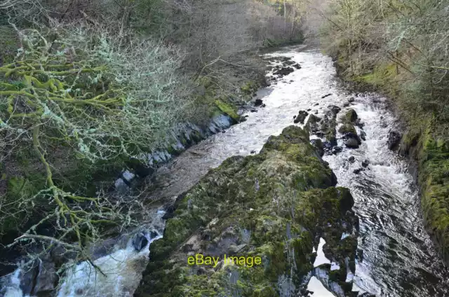 Photo 6x4 The Ettrick Water at Ettrickbridge Looking upstream from the br c2022