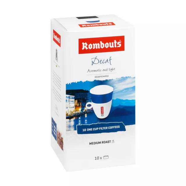 Rombouts Decaf One Cup Filter Coffee 3 x 10 (30)  Free UK Delivery