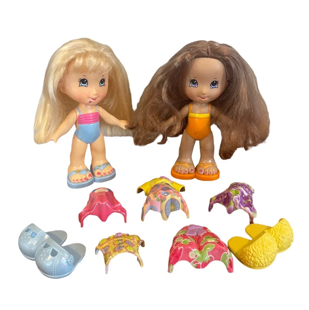 FISHER PRICE SNAP N STYLE DOLL And Clothing Set - 2 DOLLS PLUS CLOTHES