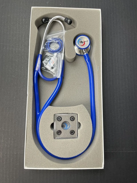 GRx Medical Royal Blue Cardiology Advanced Adult Stethoscope CD-29 In Box