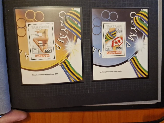 Tanzania 1989 Sg Ms691 And Ms696 Olympic Medal Winners Mnh