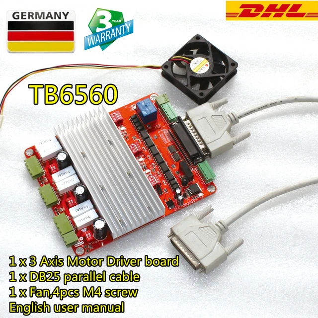 MACH3 CNC 3 Axis Stepper Motor Driver Board TB6560 USB Port NEW EUR 54 ...