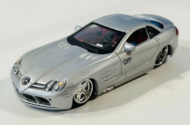 Maisto 1/64 Giovanna Wheels Mercedes Benz SLR McLaren Silver Diecast MINT