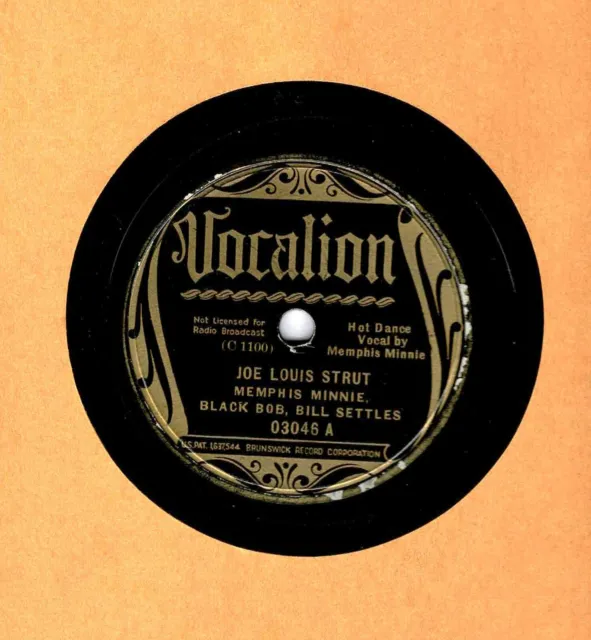 Memphis Minnie On Vocalion 3046 - Joe Louis Strut