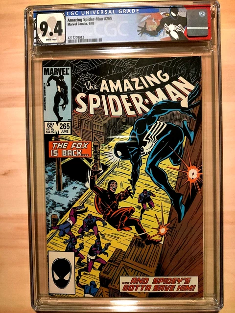 AMAZING SPIDER-MAN #265 (1985) - CGC 9.4 NM WP - Custom Label - 1st SILVER SABLE