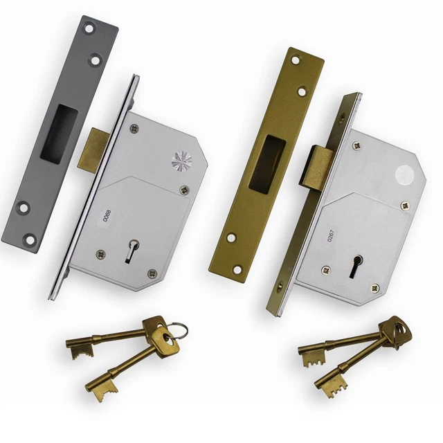Cerrojo De Mortaja Ovalado Retro Ajustable Zoo Hardware - Para Puertas, Acabado Plata Y Latón, Reversible