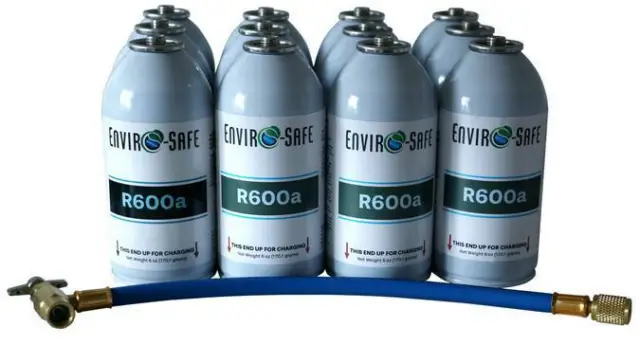 R600A, MODERN Refrigerant, Convenient 6 oz. Can, Isobutane, R-600 Gas, 2  Cans