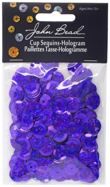 Lentejuelas redondas 10 mm 450/paquete-púrpura