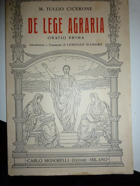 DE LEGE AGRARIA M.TULLIO CICERONE orazio prima