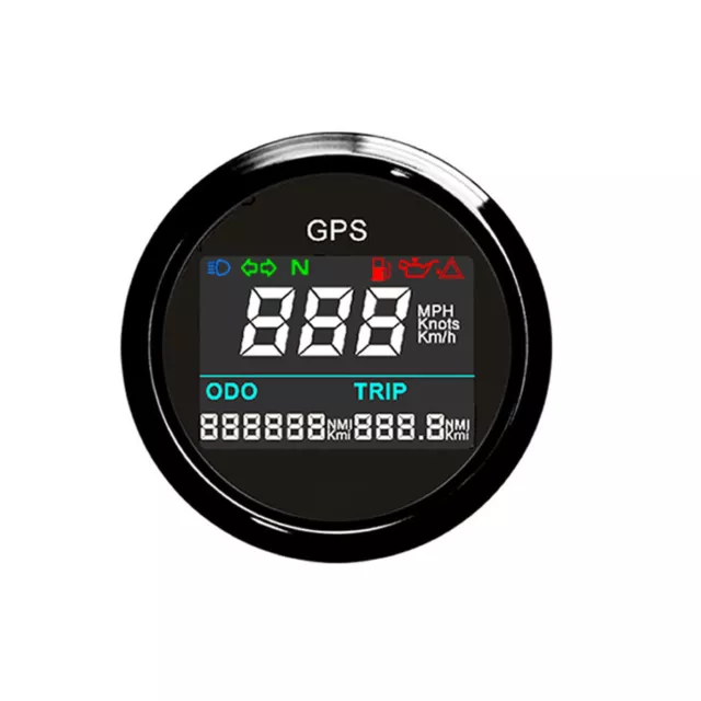 New arrival 52mm Motorcycle digital LCD GPS Speedometer Digital Multi-indicators