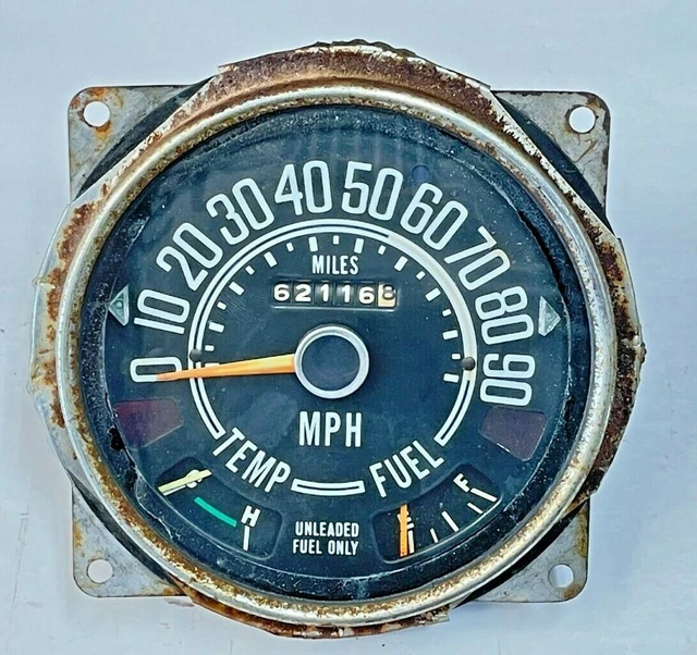 JEEP FACTORY SPEEDOMETER CJ5 CJ7 CJ8 Fuel Temperature Gauge Odometer 90