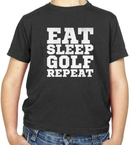 Eat Sleep Golf Ripetere T-Shirt - Giocatore Golf - Johnson - Tour -