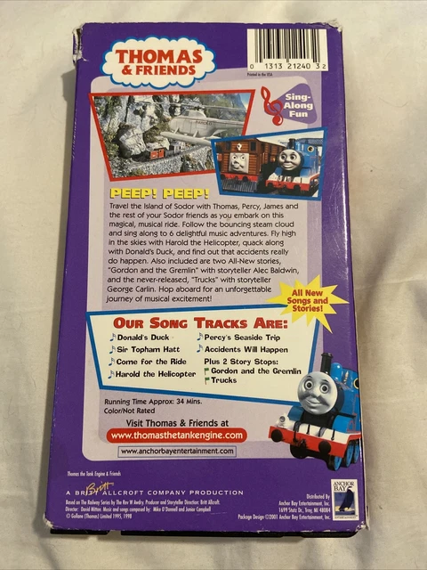 THOMAS & FRIENDS-THOMAS' Trackside Tunes VHS Tape 2001-TESTED-RARE EUR ...