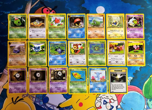 Pokemon TCG Complete 1st Edition Common Neo Discovery 20 Card Set WOTC