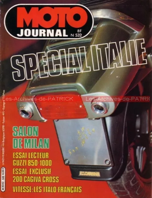 MOTO JOURNAL  532 GUZZI 850 1000 Le MANS T3 S3 SP LAVERDA CAGIVA WMX 250 BIMOTA