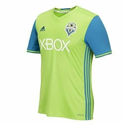 adidas Men's Seattle Sounders FC Jordan Morris #13 S/S Soccer Jersey-Green,Large