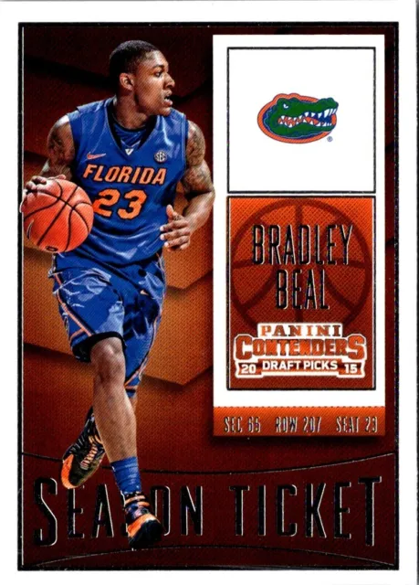 2015 Panini Contenders Draft Picks Bradley Beal #12 Florida Gators