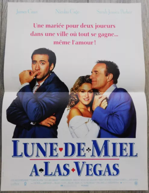 Honeymoon in Vegas French Movie Poster Original 15"23 1992 Nicolas Cage J Caan