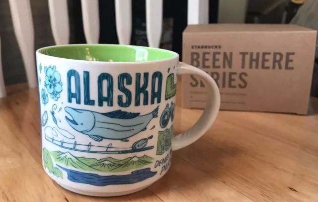 New Starbucks "BEEN THERE SERIES"  Coffee Tea Mug ALASKA 2018 14fl oz