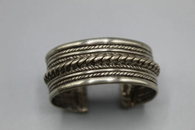Bracelet Ancien En Argent D'Afrique Du Nord - Vintage - Occasion