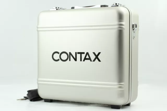 [Top MINT] Contax Aluminum Trunk Camera Hard Case Box + Key From JAPAN
