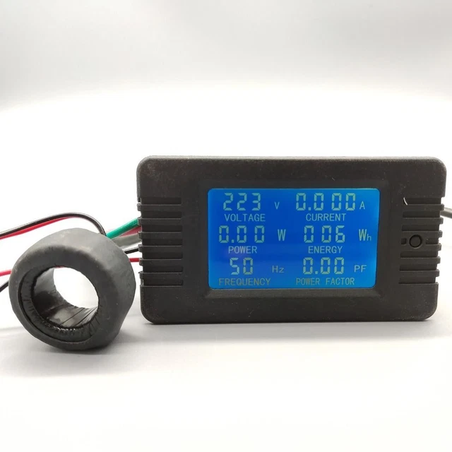 Voltage Meter AC Current Detector Energy Frequency Power Factor Switch Panel