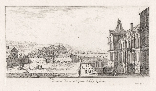 Gravure Originale Israël Silvestre - Château De Tanlay (Yonne, France) - Vers 1650