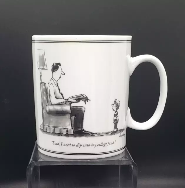 The New Yorker Coffee Cup Mug ~ Mike Twohy Cartoon "Dip into College Fund"