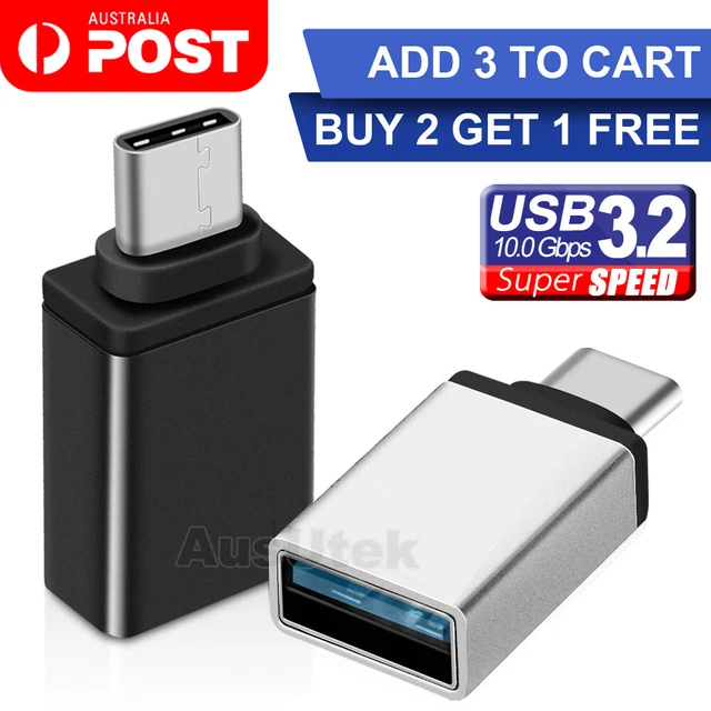 USB-C OTG Data Adapter USB 3.2 Type C Male to USB 3.2 A Female Cable Converter