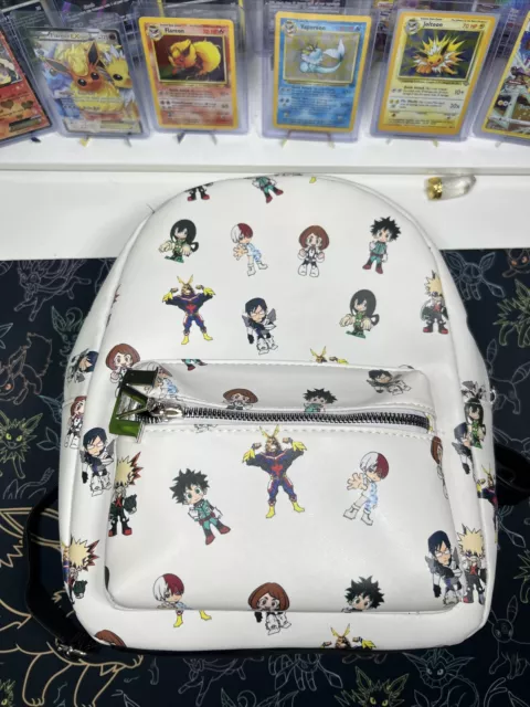 My Hero Hot Topic Academia Mini Backpack Chibi Bag White Anime Manga Japan GUC