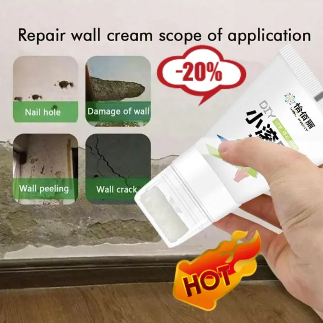 Pequeño cepillo rodante pared pintura de látex pintura de pared reparación pasta de pared ecológica H