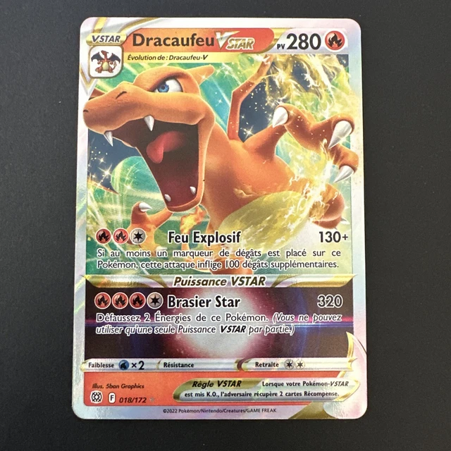 Dracaufeu VSTAR 018/172 Brilliant Stars - Carte Pokémon Ultra Rare