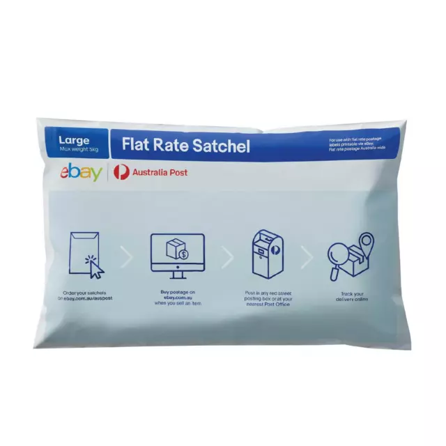 100x eBay Large Flat Rate Satchel | Australia Post | 100 Bag Pack