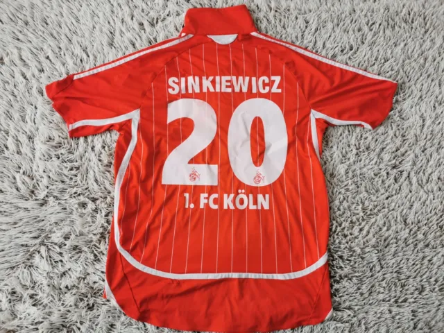 1.Fc Koln Football Shirt #20 Soccer Rare Jersey Sinkiewicz Vintage Trikot L Size