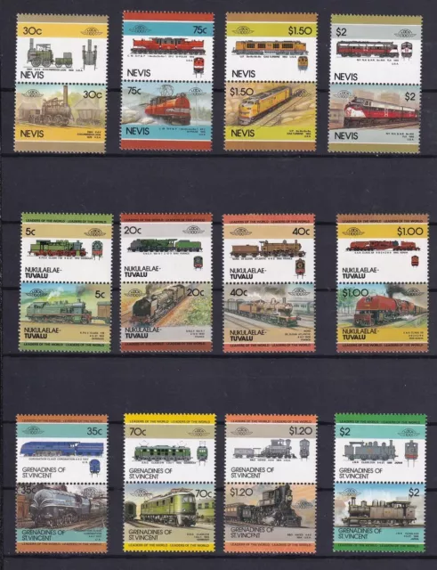 70 verschiedene Blocks + Sätze Eisenbahn Zug train Lok Lot Sammlung Briefmarken 3