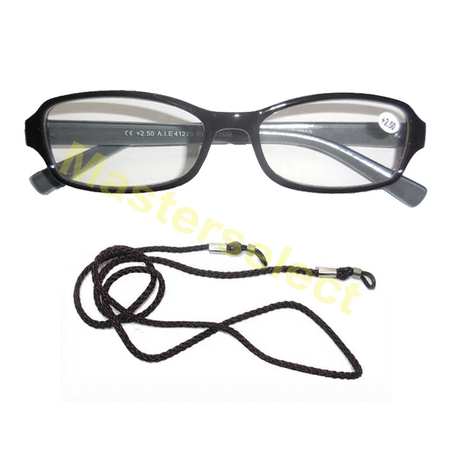 Lot De 2 Paires Lunettes Loupe De Vue - Monture Noire - Verre Transparent - Correction Lecture - Neuf Avec étiquettes