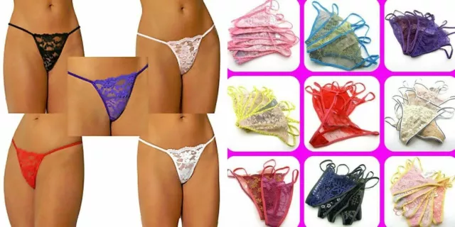 WHOLESALE LOT 20 50 100 pcs Women Thongs G-strings Panties Underwear New  O/S S M $3.51 - PicClick