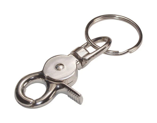 Hillman 701328 Metal Assorted Trigger Snap Clips/Snap Hooks Key Chain 6 L in.