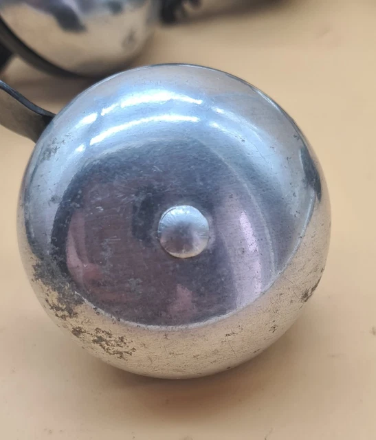 Ancienne Sonnette De Vélo Sur Globe Terrestre – France – À Nettoyer – Vintage