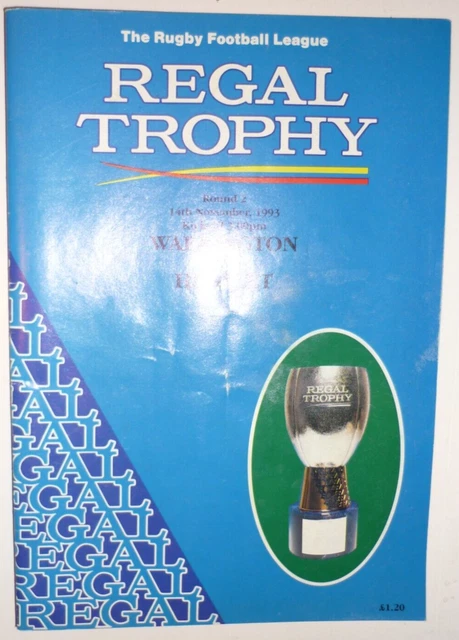 Warrington v Hunslet 14th November 1993 Regal Trophy 2nd Round @ Wilderspool