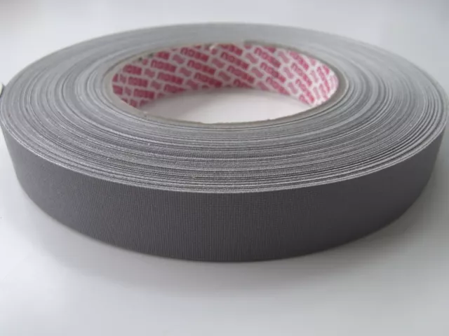graues selbstklebendes Fälzelband / Klebeband 19 mm x ca.50 m Leinenstruktur