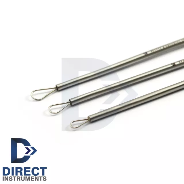 3 pièces nettoyant pour cire curette-oreille petit + moyen + grandes boucles d'oreille outil ORL 2